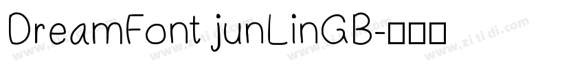 DreamFont junLinGB字体转换